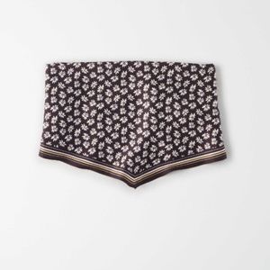 American Eagle Silky Daisy Bandana Top